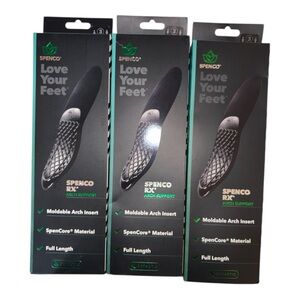 NIB SPENCO RX Arch Support Insert
Size 3 (Wm 9-10.5; Men 8-9.5)